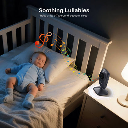 Envilink Video Baby Monitor with App, 2.8" Screen, 14-Hour Battery, Night Vision, Two-Way Talk, Sound & Temperature Detection