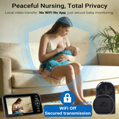 Envilink E50P Video Baby Monitor with Camera and Audio - 5" IPS Screen