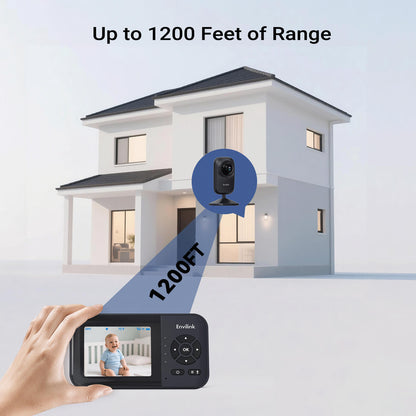 Envilink Video Baby Monitor with App, 2.8" Screen, 14-Hour Battery, Night Vision, Two-Way Talk, Sound & Temperature Detection