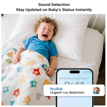 Envilink E50P Video Baby Monitor with Camera and Audio - 5" IPS Screen